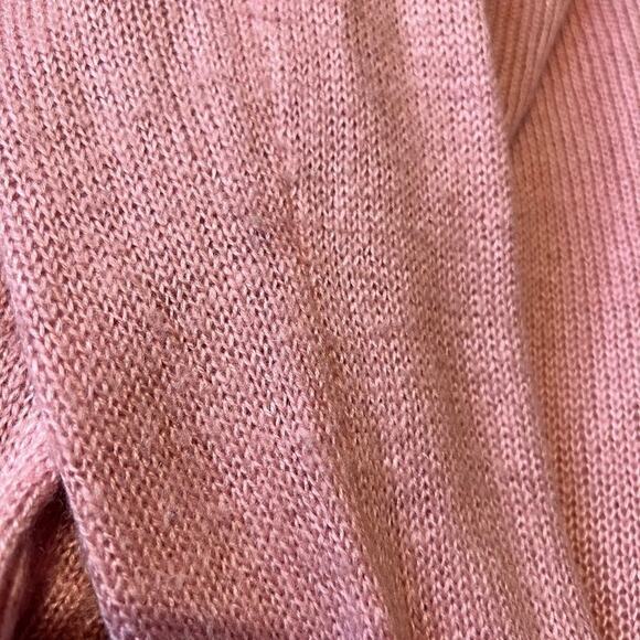 Jason Maxwell cardigan sweater soft pink lightweight open front long length Sz L - Picture 8 of 8
